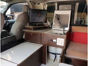 NV350キャラバンワゴン カーインテリア高橋 RELAX WAGON TYPE1 FFヒータシンク冷蔵庫ベットテーブルB/T2個