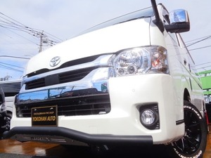 HiAce 2.7 GL long ミドルルーフ 4WD PKSBOne owner禁煙NavigationTV電動ドアLEDAWオープン