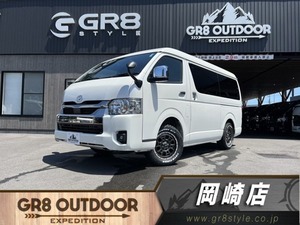 ハイエースバン 2.7 スーパーGL ダークプライムII ワイド ミドルルーフ ロングボディ 4WD 4WD ベッド パワスラ フリップダウンモニタ