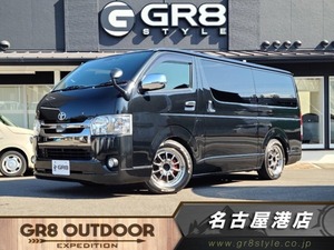 ハイエースバン 2.8 スーパーGL ダークプライムII ロングボディ ディーゼルターボ GR8エアロ　ESSEXアルミ ナビ ベッドキット