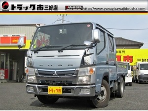 Canter 3.0 Double cab long 全低床 ディーゼルturbo 4WD 1.35tonneWキャブ　NavigationTV　荷台鉄板　ATvehicle