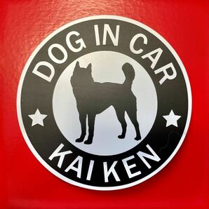 【2枚組】犬（甲斐犬 BK ）マグネット ステッカー　防水 車用【匿名配送】