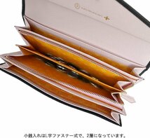 QQ92 カステルバジャック 定価22000円 多機能 長財布 モノグラム柄 牛革 スマホ収納 新品 ライラ 087602 トーブ レディース CASTELBAJAC_画像5