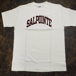 TT383 ウエアハウス × ダブルワークス 新品 SALPOINTE フロッキープリント 半袖Tシャツ M(38-40) 日本製 DUBBLEWORKS