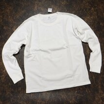 TT398 フルーツオブザルーム 新品 ヘビーウェイト 長袖Tシャツ ロンT 袖リブ 白 無地 L ロンハーマン HRM 取扱ブランド Fruit Of The Loom_画像1