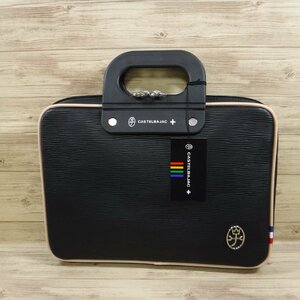 BB63 Castelbajac regular price 17600 jpy new goods black business bag water-repellent leather B5 60501 briefcase attache case black ma tongue II