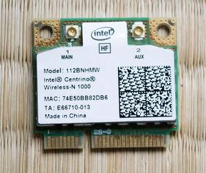  Intel Centrino Wireless-N 無線LANカード 112BNHMW 中古