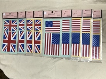 アメリカ イギリス 国旗ステッカー 全9冊_画像1