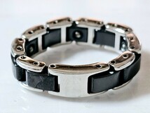 西友 宝石時計のシオジリ購入品☆ゲルマニウム指輪 セラミック BLACK サイズ17号_画像5