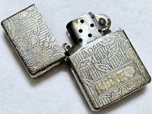 1円スタート☆Zippo レア！KENZO ケンゾーモデル 彫刻デザイン☆ライター_画像2