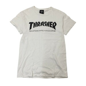 2205F-096 メンズ THRASHER スラッシャー ホワイト 半袖Tシャツ