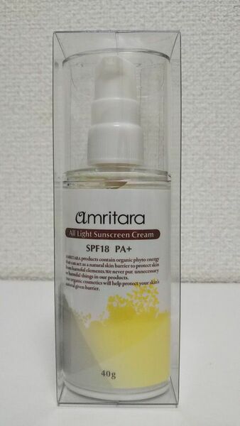 AMRITARA アムリターラ オールライト サンスクリーンクリーム SPF18 PA＋(日焼止めクリーム) 40g 1個