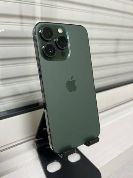 【送料無料】Apple iPhone 13 Pro 128GB デモ機 SIMフリー　アルパイングリーン　最大容量100％