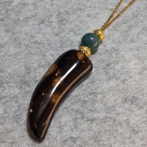 454.黒珊瑚(ブラックコーラル)とインド瑪瑙のネックレス 天然石 パワーストーン アクセサリー メノウ