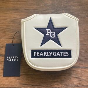 パーリーゲイツ パターカバー マレットタイプ　センターシャフト　未使用品　ホワイト　ＰＥＡＲＬＹＧＡＴＥＳ