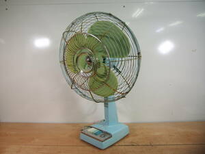 *[2T0412-19]National Matsushita National Matsushita 40FD 100V electric fan electric fan 40cm green feather Showa Retro Junk 