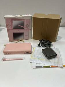 【ニンテンドー DS LIte ピンク 完品】動作確認済み ゲーム機本体 任天堂 充電器 現状品 #6517