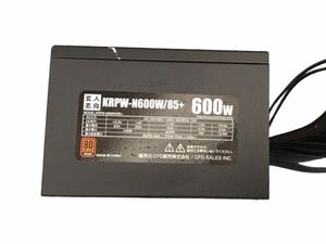 《中古》玄人志向 KRPW-N600W/85+ 600w ATX電源ユニット　X06