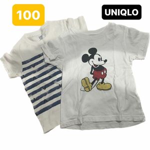 UNIQLO ディズニー　Tシャツ　2点セット　100 ミッキー