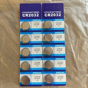 CR2032 10個 リチウムボタン電池　5個入り 2セット リチウム電池 ボタン電池