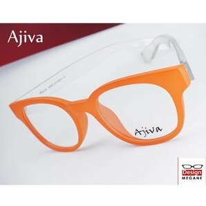 【眼鏡一式 度付レンズセット】★designメガネ★Ajiva Eyewear グリルアミドTR-90素材 Orange 度付き/度なし/伊達/ 【メガネ通販】の画像1