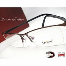 【度付レンズ無料は当店だけ】 眼鏡一式☆度入UVレンズ込★designメガネ★Dixon Collection ハーフリム(近視、乱視、老眼 伊達 全て対応)_画像1