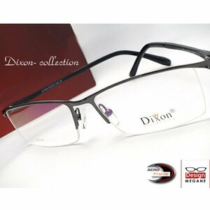 【度付レンズ無料は当店だけ】 眼鏡一式☆度入UVレンズ込★designメガネ★Dixon Collection ハーフリム(近視、乱視、老眼 伊達 全て対応)