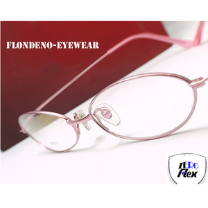 即決★眼鏡一式☆度入レンズ込★designメガネ★【驚きの4g眼鏡】FLONDENO ゼロフレックス Pink 度付き/度なし/伊達メガネ/【メガネ通販】