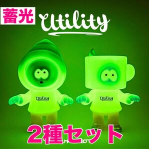 2種セット utility HUMAN ROBOT Cuppun Coronen カップン コロネン パンデッド ソフビ