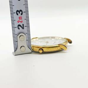 【不動ジャンク】EDOX エドックス クオーツ メンズ 腕時計 フェイスのみ SWISS製 デイト ゴールド ホワイト文字盤の画像8