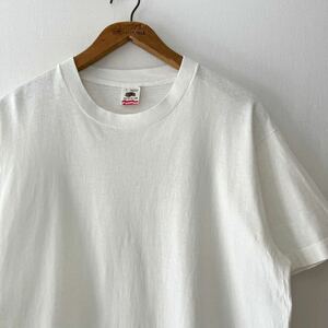 90s FRUIT OF THE LOOM 無地 Tシャツ L ホワイト USA製 ビンテージ 90年代 フルーツオブザルーム ブランク 白 アメリカ製 ヴィンテージ