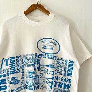 70s 車関連会社 プリント Tシャツ L ビンテージ 70年代 VALVOLINE SCHIEFER EDELBROCK HOLLEY HEDMAN オリジナル ヴィンテージ