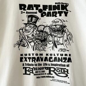 デッドストック! 01年 ED ROTH カスタムカルチャーイベント Tシャツ L ビンテージ 00s エドロス ラットフィンク RAT FINK ヴィンテージの画像5