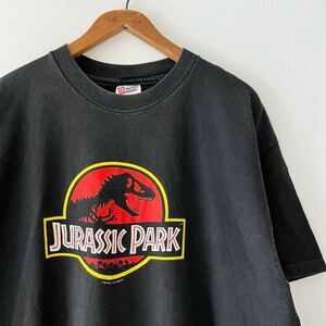 92年 JURASSIC PARK Tシャツ XL USA製 ビンテージ 90s 90年代 ジュラシックパーク 映画 ムービー スピルバーグ オリジナル ヴィンテージ
