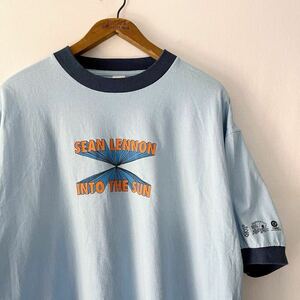 90s SEAN LENNON INTO THE SUN リンガー Tシャツ XL USA製 ビンテージ 90年代 ショーンレノン アメリカ製 オリジナル ヴィンテージ