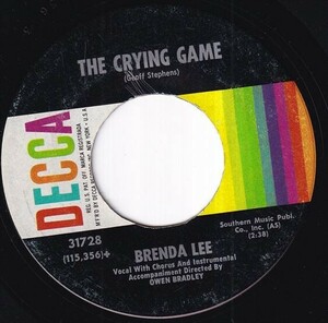 Brenda Lee - Thanks A Lot / The Crying Game (A) RP-R355