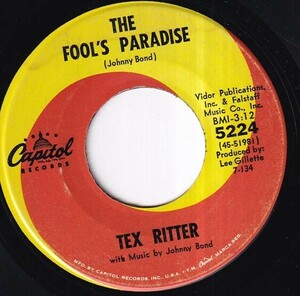 Tex Ritter - The Fool's Paradise / Gimme Some (A) FC-R301