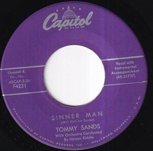 Tommy Sands - Bring Me Your Love / Sinner Man (A) OL-R309