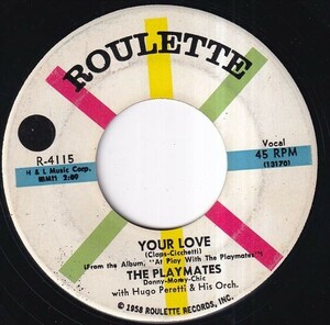 The Playmates With Hugo Peretti & His Orch. - Beep Beep / Your Love (A) OL-R668