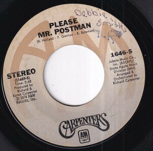 Carpenters - Please Mr. Postman / This Masquerade (B) RP-S521