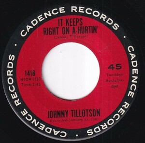 Johnny Tillotson - It Keeps Right On A-Hurtin' / She Gave Sweet Love To Me (A) OL-S077