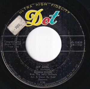 Robin Luke With The Jolly Drifters - My Girl / Chicka Chicka Honey (B) OL-S181