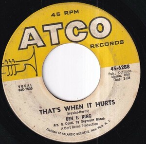 Ben E. King - That's When It Hurts / Around The Corner (A) SF-T253