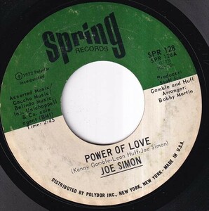 Joe Simon - Power Of Love / The Mirror Don't Lie (A) SF-K495