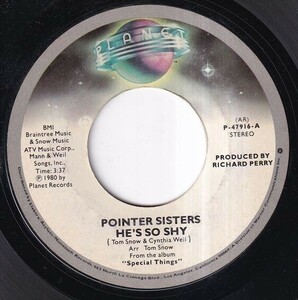 Pointer Sisters - He's So Shy / Movin' On (A) SF-K183