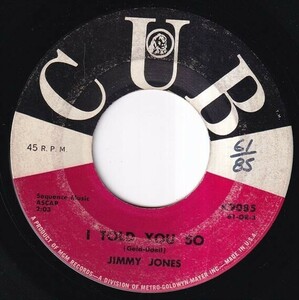 Jimmy Jones - I Told You So / You Got It (B) SF-K637