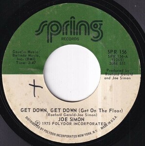 Joe Simon - Get Down Get Down (Get On The Floor) / In My Baby's Arms (B) SF-L518