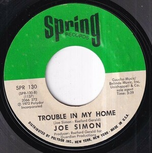 Joe Simon - I Found My Dad / Trouble In My Home (B) SF-L350