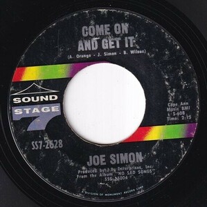 Joe Simon - The Chokin' Kind / Come On And Get It (B) SF-N087
