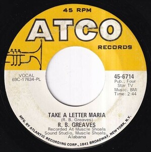 R.B. Greaves - Take A Letter Maria / Big Bad City (A) SF-M688